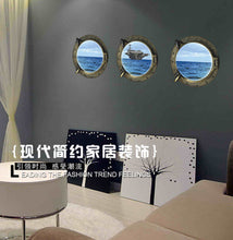 3 d wall stickers Z - 1-003 three-dimensional ocean ship Personality study background decorative stickers SM6