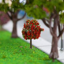 30Pcs Ball-shaped Flower Trees Model Mixed 3 Colors Tree Model Landscape Trees Train Layout Garden Scenery Diorama Miniature SM6
