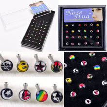 316L Stainless Surgical Steel Nose Piercing Rhinestone Stud MultiStyle Nose Ring Nose Stud Body Jewelry 24pcs or 40pcs SM6