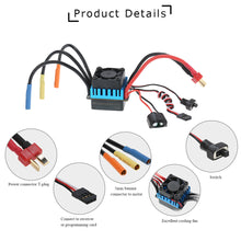 3650 3300KV4P Brushless Motor and 45A Brushless ESC LED Programming Card Combo Set for 110 Scale RC Car Spare Parts SM6