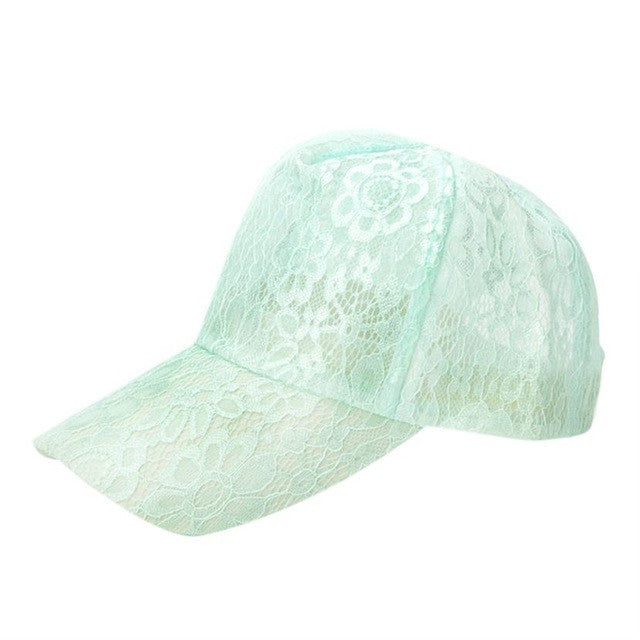 3Colors Solid Unisex  Women Baseball Cap Polyster Lace Hollow Out Sun Snapback womens hats and caps Gorras  #63 SM6