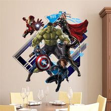 3D Avenger Wall Sticker Baby Kids Room vinyl Stickers Cartoon Home Decor Wallpaper Poster Y007 boy's room decals Nursery Art pvc SM6