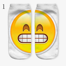 3D Emoji Printing Expression Socks Women Men Socks Funny Low Ankle Short Socks SM6