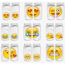 3D Emoji Printing Expression Socks Women Men Socks Funny Low Ankle Short Socks SM6