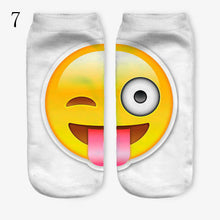 3D Emoji Printing Expression Socks Women Men Socks Funny Low Ankle Short Socks SM6