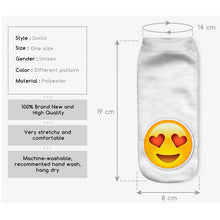 3D Emoji Printing Expression Socks Women Men Socks Funny Low Ankle Short Socks SM6