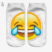 3D Emoji Printing Expression Socks Women Men Socks Funny Low Ankle Short Socks SM6