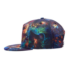 3D Print Snapback Caps Colorful Hip Hop Baseball Cap Dragon Flat Hats For Men Starry Sky Casquette Blue SM6