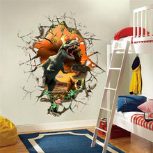 3D dinosaurs wall stickers jurassic park home decoration 1461. diy cartoon living room animals print decals mural art poster 4.0 SM6