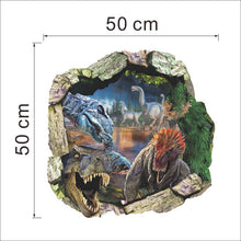 3D dinosaurs wall stickers jurassic park home decoration 1461. diy cartoon living room animals print decals mural art poster 4.0 SM6