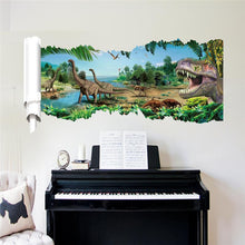 3D dinosaurs wall stickers jurassic park home decoration 1461. diy cartoon living room animals print decals mural art poster 4.0 SM6
