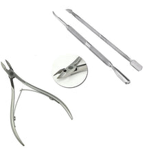 3Pcs Cuticle Manicure Scissor Stainless Steel Nipper Cutter Nail Art Clipper Tool for Trim Dead Skin and Hangnail SM6