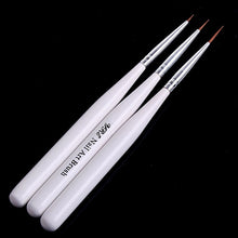 3Pcs Nail Art Brush Acrylic UV Gel Nail False Tips Builder Brush Pen SM6
