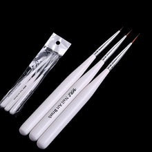 3Pcs Nail Art Brush Acrylic UV Gel Nail False Tips Builder Brush Pen SM6