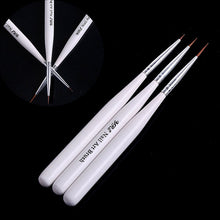 3Pcs Nail Art Brush Acrylic UV Gel Nail False Tips Builder Brush Pen SM6