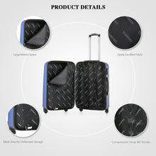3Pcs Vintage Carry on Luggage Set Cabin Free Suitcase Tsa ABS Travel Bag Trolley Spinner 20"24"28" Hard Shell Scooter Suitcase SM6