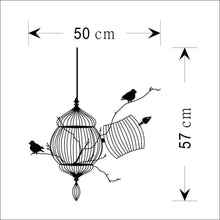 3d Birds cage & tree branch creative modern pvc wall sticker removable waterproofing home wall living room ZY8231 home decor SM6