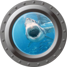 3d Ocean View window Submarine Wall Sticker Decals Porthole Graphics Sea Portal Peel stick Sea Cruise Wall Art kids Room Decor SM6