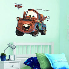 3d cartoon Pixar Cars Mater wall stickers for kids room all roads lead to Rome appointment stickers home wall decor 86cm * 65cm SM6