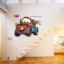 3d cartoon Pixar Cars Mater wall stickers for kids room all roads lead to Rome appointment stickers home wall decor 86cm * 65cm SM6