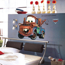 3d cartoon Pixar Cars Mater wall stickers for kids room all roads lead to Rome appointment stickers home wall decor 86cm * 65cm SM6