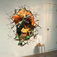 3d dinosaurussen muur jurassic park decoratie 1461. Diy cartoon woonkamer dieren druk decals muurschilderingen poster SM6