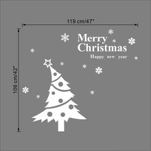 3d merry christmas tree new year wall stickers room covers decor 041. diy vinyl gift home decals festival mual art poster 3.5 SM6