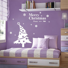 3d merry christmas tree new year wall stickers room covers decor 041. diy vinyl gift home decals festival mual art poster 3.5 SM6