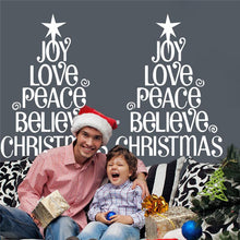 3d merry christmas tree wall stickers room covers decor 039. diy vinyl gift home decals festival mual art poster 3.5 SM6