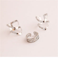 3pc Gold Sliver Arrow Shape Knuckle Rings Set punk cuff finger ring set gift for women girl SM6