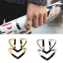 3pc Gold Sliver Arrow Shape Knuckle Rings Set punk cuff finger ring set gift for women girl SM6