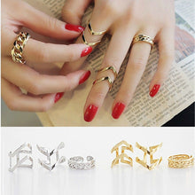 3pc Gold Sliver Arrow Shape Knuckle Rings Set punk cuff finger ring set gift for women girl SM6