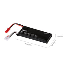 3psc H502S-001 74V 15C 610mAh Lipo Battery with 3 in 1 Charge Cable for Hubsan X4 H502S H502E RC Quadcopter SM6