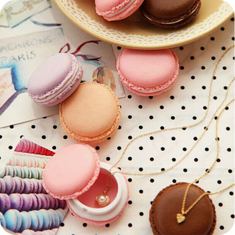 4*4*2CM Cute C y Color Macaron Mini Storage Box Jewelry Box Pill Carrying Cases Birthday Gift SM6