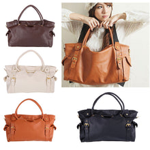 4 Colors Handbags PU Leather Big Capacity Tote Lady Woman Handbag Shoulder Bag SM6