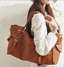 4 Colors Handbags PU Leather Big Capacity Tote Lady Woman Handbag Shoulder Bag SM6