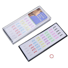 40pcs box Neon Color Surgical Stainless Steel Fake Piercing Hoop Nose Ring SM6