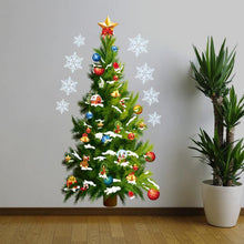 45*82cm Christmas Tree Wall Sticker Vinyl Removable Wall Stickers Home Wall Decor Poster vinilos paredes SM6