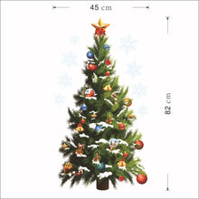 45*82cm Christmas Tree Wall Sticker Vinyl Removable Wall Stickers Home Wall Decor Poster vinilos paredes SM6