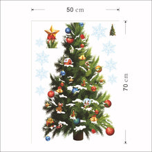 45*82cm Christmas Tree Wall Sticker Vinyl Removable Wall Stickers Home Wall Decor Poster vinilos paredes SM6
