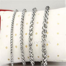 45cm man chain Black Stainless Steel Necklace 3 4 5 6MM Box Link Chain Men Necklaces Never Fade SM6