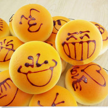 4CM Cute Smiley Face Bread Squishy Key Ring Charm Mobile Phone Strap Phone Charm Bag Pendant SM6