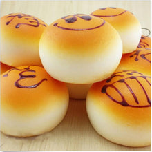 4CM Cute Smiley Face Bread Squishy Key Ring Charm Mobile Phone Strap Phone Charm Bag Pendant SM6