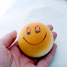 4CM Cute Smiley Face Bread Squishy Key Ring Charm Mobile Phone Strap Phone Charm Bag Pendant SM6