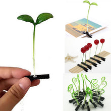 4Pcs Novelty grass clips popular headwear clasp antenna hairpins 4*6cm hair pin bean sprout headwear SM6