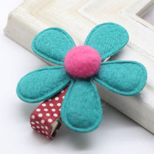 5 Colors children hairpins Girl Hairclip Mini Cloth Flower hair clip S DIY baby girl hair accessories SM6