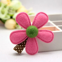 5 Colors children hairpins Girl Hairclip Mini Cloth Flower hair clip S DIY baby girl hair accessories SM6