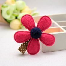 5 Colors children hairpins Girl Hairclip Mini Cloth Flower hair clip S DIY baby girl hair accessories SM6