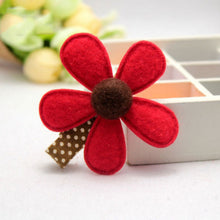 5 Colors children hairpins Girl Hairclip Mini Cloth Flower hair clip S DIY baby girl hair accessories SM6