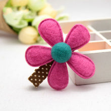 5 Colors children hairpins Girl Hairclip Mini Cloth Flower hair clip S DIY baby girl hair accessories SM6